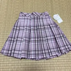 any FAM チェック柄フレアスカート インナーパンツ付き