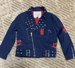 Groovy Colors 130 ネイビーライダースジャケット