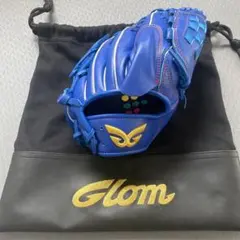 GLOM 軟式野球用グローブ ブルー 専用袋付き　オーダーのサムネイル