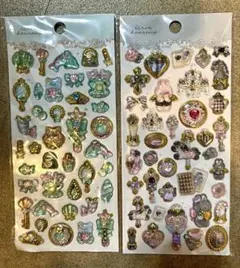 宝石うるちゅるシールエクランウルーシール　アンティーク カミオジャパン