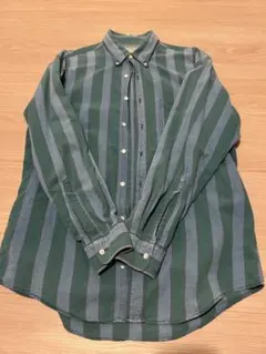 90S USA L.L.Bean ストライプシャツ アメリカ製 エルエルビーン