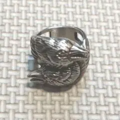 シルバー 鳥（カラス）モチーフ リング