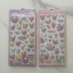 サンリオ　3Dドロップステッカー2枚セット【海外正規品・公式ライセンス商品】