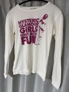 HYSTERIC GLAMOUR 長袖ピチT カットソー ヒスガールロゴ - メルカリ