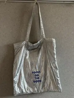 LOWRYSFARM シルバー トートバッグ