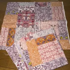 花柄　幾何学模様　綿　生地　布　ピンク　パープル　うさぎ　リス　ストロベリー