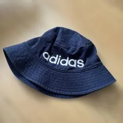 adidas ネイビー バケットハット　58㎝