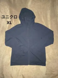 ユニクロ エアリズムUVカット フルジップパーカー XL ブラック
