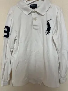 Polo Ralph Lauren 長袖ポロシャツ ホワイト サイズ8 - メルカリ
