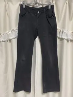 s*m様 ジャンク品★h.ANARCHYレディース ブラック デニムパンツのサムネイル