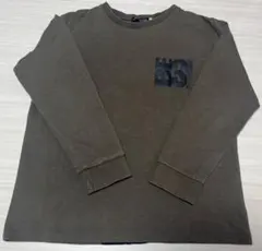 【BeBe】バックラインロゴプリント長袖Tシャツ　150