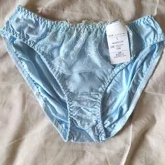水色 Lサイズ レース装飾ショーツ