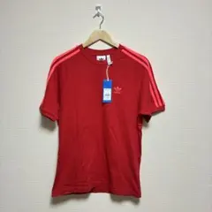 adidas originals 3ライン Tシャツ 赤 L