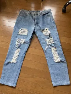 Wrangler ダメージデニムパンツ