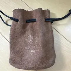 ビンテージ品わちふぃーるど　スエード 巾着