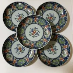 【未使用】有田焼 祥楽 古伊万里 １９cm 皿５枚