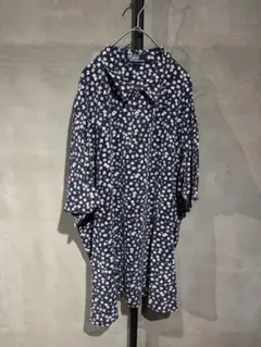 POLO RALPH LAUREN 花柄 鹿子 ポロシャツ XXL ネイビー