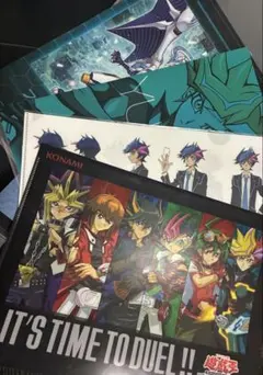 遊戯王　クリアファイル　設定資料　セット　遊作　playmaker