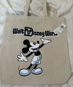 ミッキー トートバッグ メガ Disneyロゴ スタンディングポーズ - メルカリ