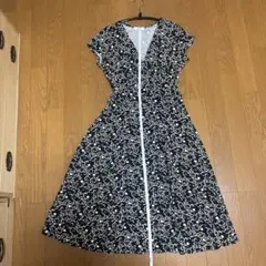 EGERIE 半袖ロングワンピース 花柄