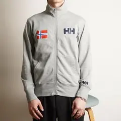 Helly Hansen フルジップ スウェット グレー/HZ101