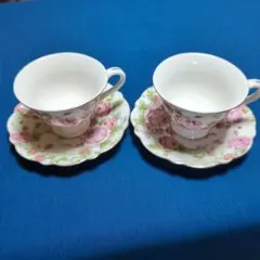 希少 ドバイ☆ 花柄 ティーカップ＆ソーサー 3客セット 磁器製 - メルカリ