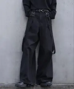 マ*サ様 cussil ダークグレー ワイドパンツ XS