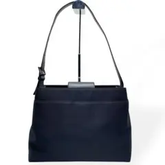 極美品　COACH コーチ　ショルダーバッグ　肩掛け　ナイロン　レザー　ブラック