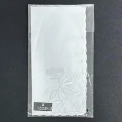 【新品・未使用】LANVIN　ランバン　純白 ハンカチ　冠婚葬祭にものサムネイル