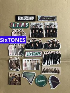 (レア)(2021〜2023年フレークシール) SixTONESステッカーセットのサムネイル