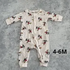 H＆M ミッキーロンパース 4-6M