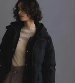 【ナノユニバース】西川ダウン 2WAY異素材フードダウン