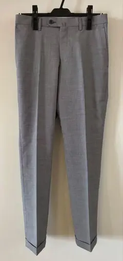 [Mr.JUNKO］美品 レディースパンツスリム グレー W75 スリーシーズン