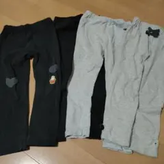 レギンス 100、110cm 黒 グレー まとめ売り