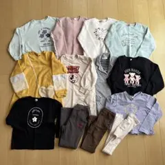 子供服 まとめ売り 130cm トレーナー 長袖　トップス パンツ　13点セット