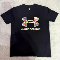 UNDER ARMOUR Tシャツ ブラック 国旗ロゴ　Mサイズ