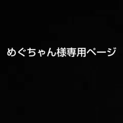 めぐちゃん様専用ページ