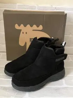 moz モズ 裏ボア スノーブーツ LL BL 冬用 ジップアップ