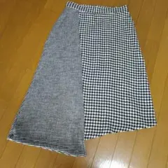 ハウンドトゥースロングスカート