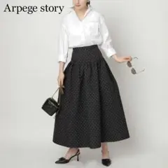 Arpege storyドレスパンツ　ブラック Arpege story ドレスパンツ