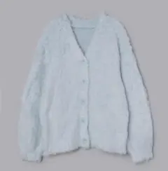 olu. シャギーVネックニットアウター