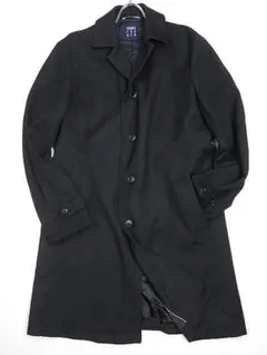 【値下げ】パーソンズ　ステンカラーコート　チャコールグレー　背中に詰め物入り　L