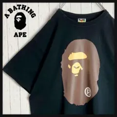 A BATHING APE ゴリラ顔 Tシャツ M 黒 - メルカリ