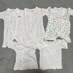 【値下げ】赤ちゃんの城　ベビー　コンビ肌着　短肌着　50〜60cm　5点セット