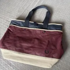 お値下げしました‼️FRED PERRY トートバッグ バーガンディ