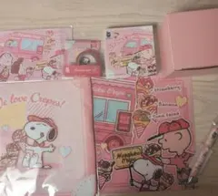 スヌーピータウンショップ 原宿店限定商品　原宿クレープ　商品７点セット