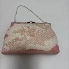 週末SALE 和装用 ビーズバッグ 松柄 ピンクのサムネイル
