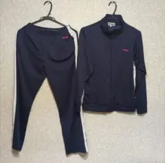 未使用　訳あり　Kaepaジャージ上下セット　ネイビー/白ライン　Lサイズ