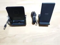 【2台セット】Anker ワイヤレス充電スタンド ＋ 卓上Qi充電スタンド