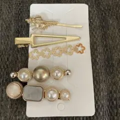 エレガントゴールドヘアピン5点セット